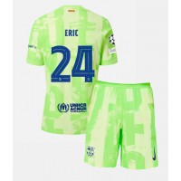 Camiseta Barcelona Eric Garcia #24 Tercera Equipación Replica 2024-25 para niños mangas cortas (+ Pantalones cortos)